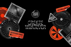 150 Geometric Distressed Shapes