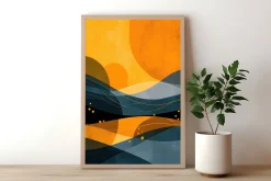 Geometric Retro Illustration Design