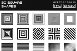 200 Geometric Shapes Vector Design