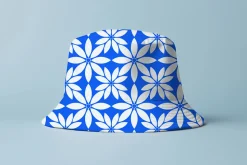 Geometric White Flowers