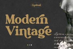 Gesture // Modern Vintage Typeface