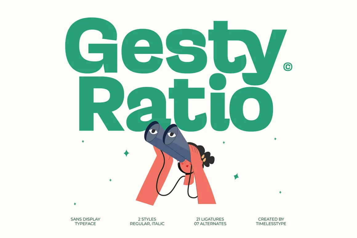 Gesty Ratio Modern Display Font