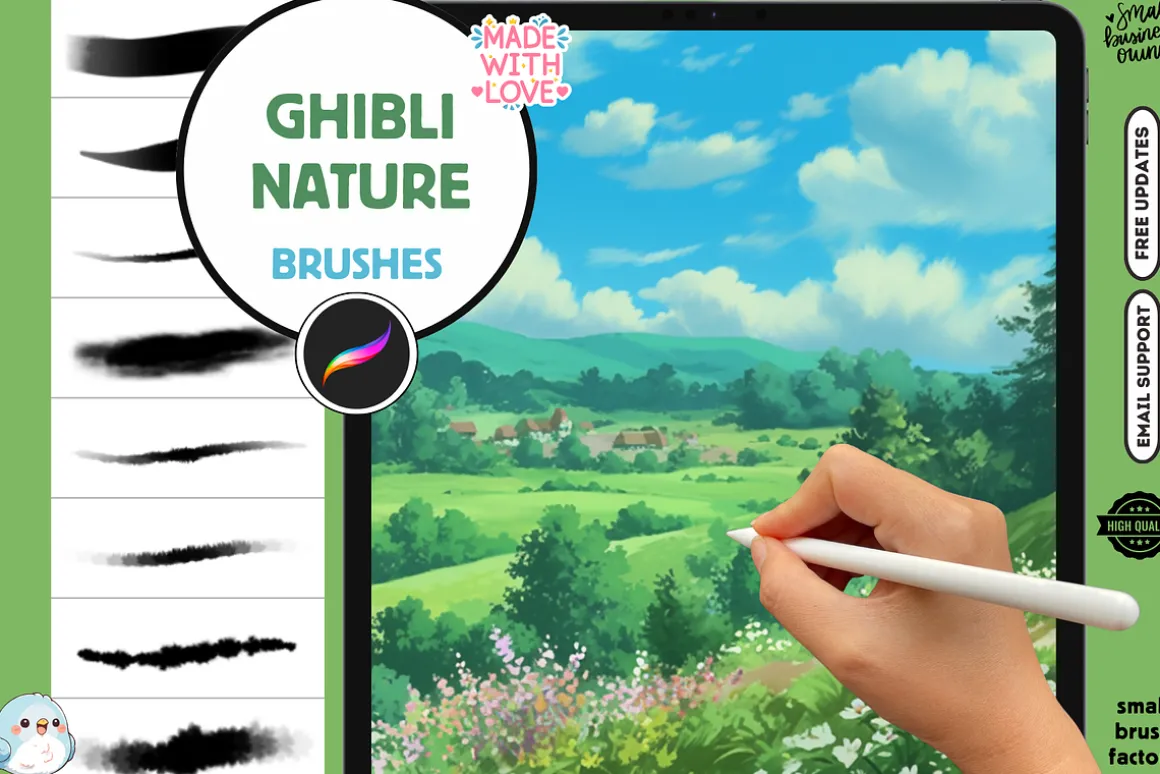 Ghibli Inspired Nature Brushes 2