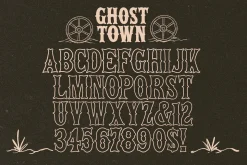 Ghost Town Western Typeface