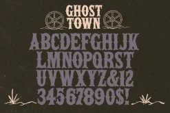 Ghost Town Western Typeface