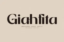 Giahfita Modern Sans Serif Font