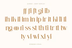 Giarek - Ligature Serif Font
