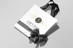 Gift Bag Mockup with Ribbon and Bow