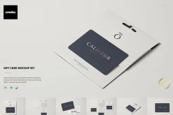 Gift Card Mockup Set