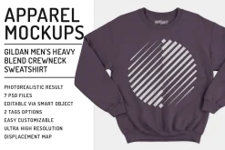 Gildan Crewneck Sweatshirt Mockups