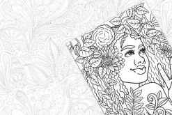 Girls Adults Coloring Page Bundle