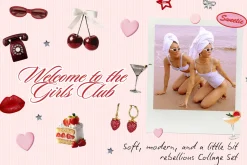 GIRLS CLUB: collage pack 150+