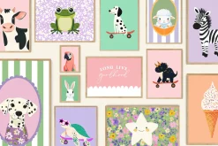 Girls Nursery Prints Bundle