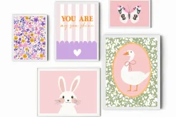 Girls Nursery Prints Bundle