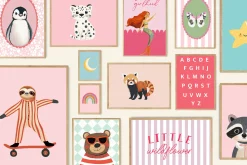 Girls Nursery Prints Bundle