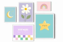 Girls Nursery Prints Bundle
