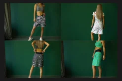 Girl's Shorts Mock-Up Set