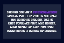 Gironga Display - Psychedelic Font