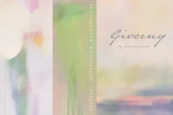 Giverny Watercolor Backgrounds