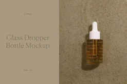 Glass Dropper Bottle Mockup No. 16