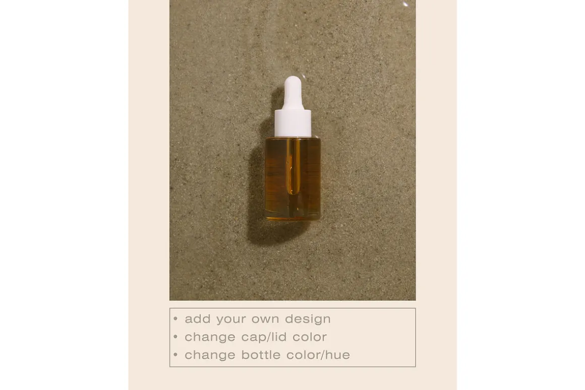 Glass Dropper Bottle Mockup No. 16
