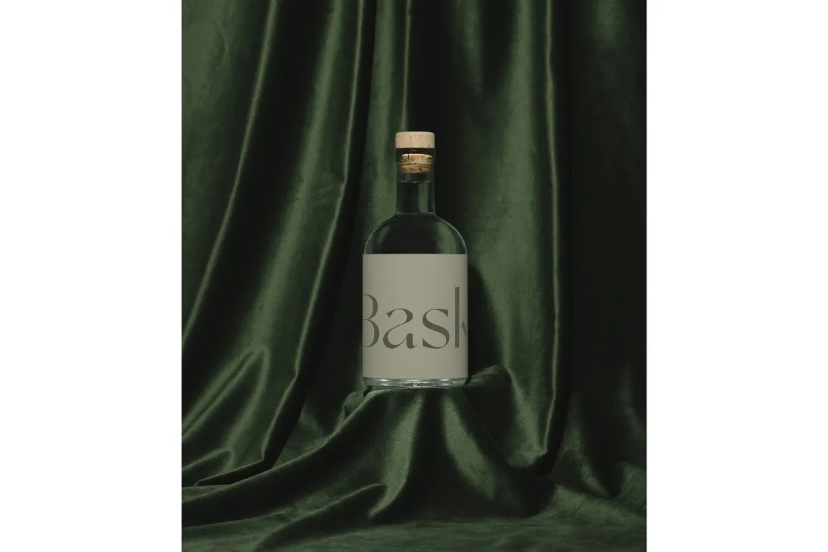 Glass Liquor Bottle Mockup No. 5