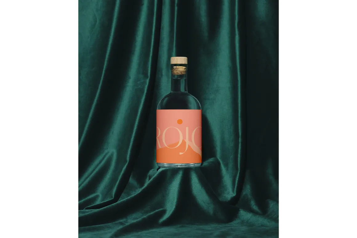 Glass Liquor Bottle Mockup No. 5