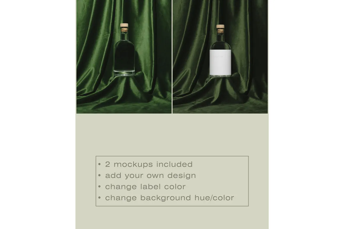 Glass Liquor Bottle Mockup No. 5