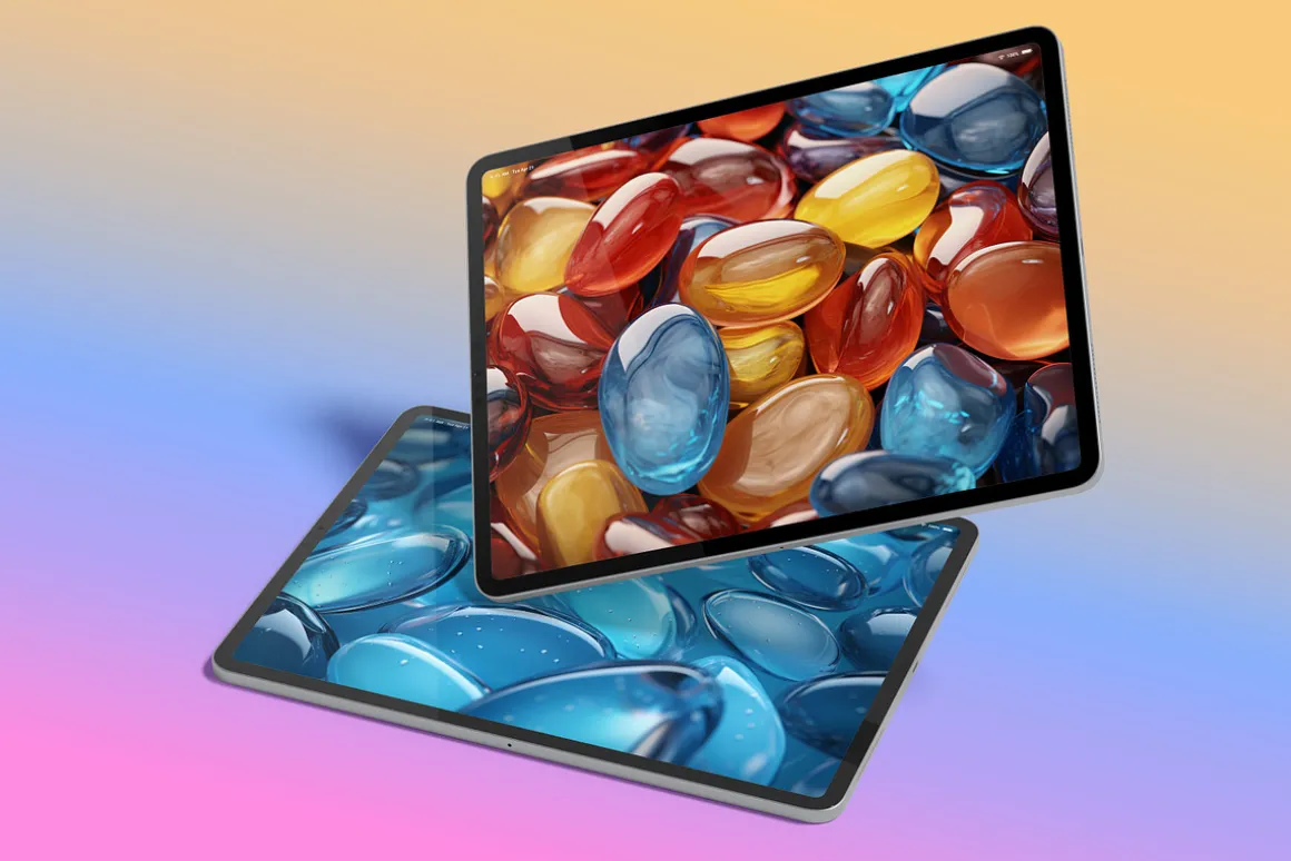 Glass Stones Background