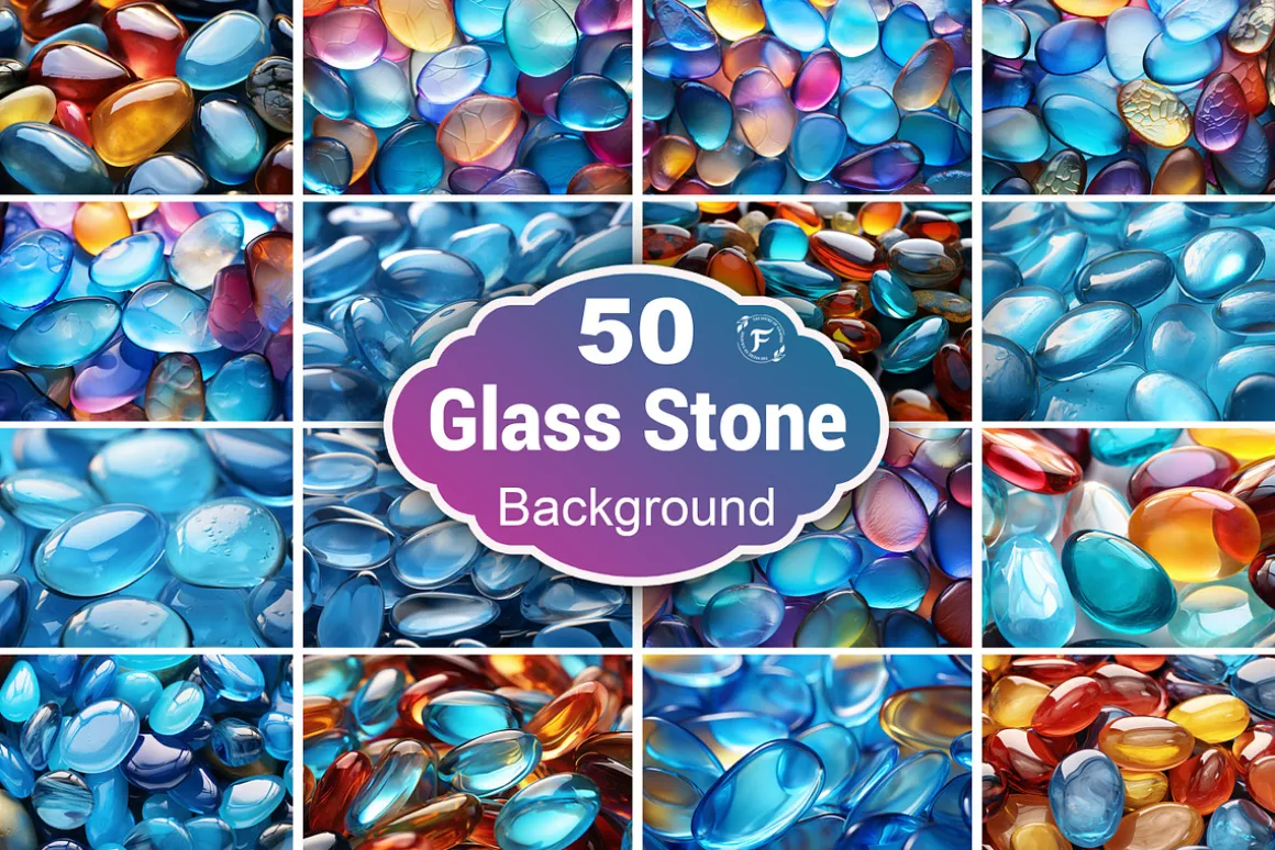 Glass Stones Background