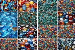 Glass Stones Background