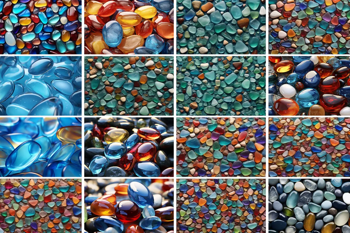 Glass Stones Background