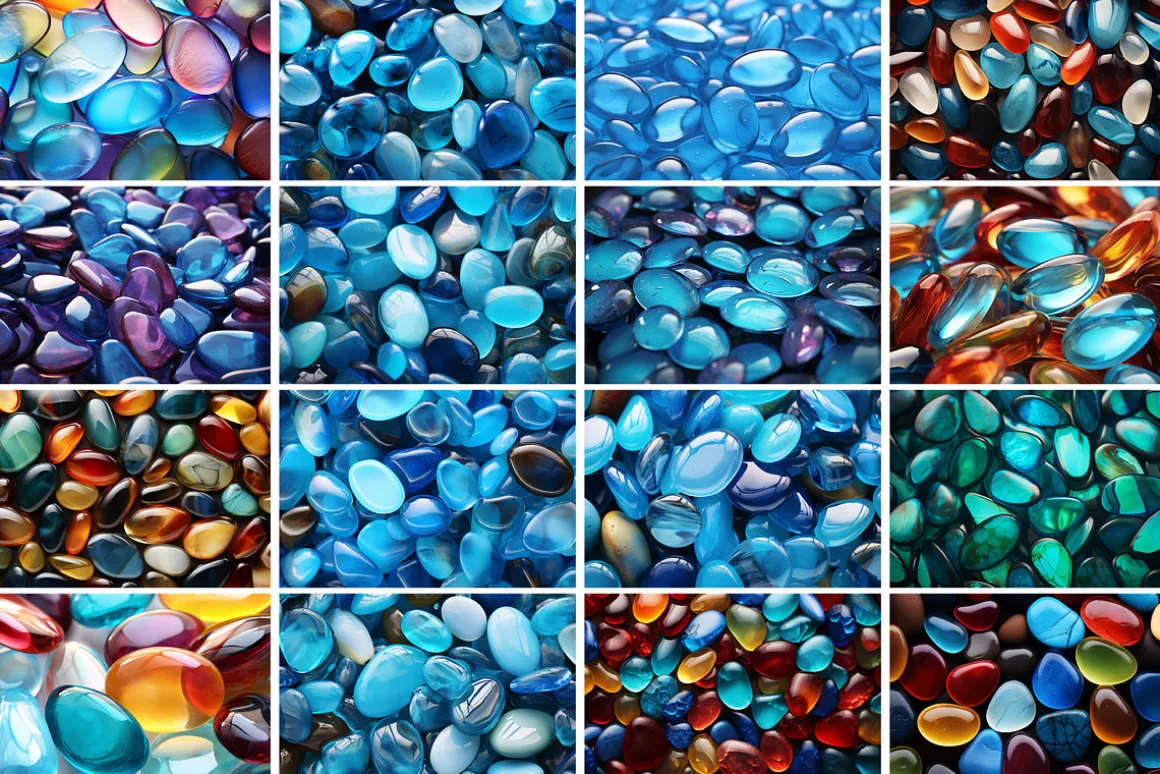 Glass Stones Background