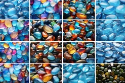 Glass Stones Background