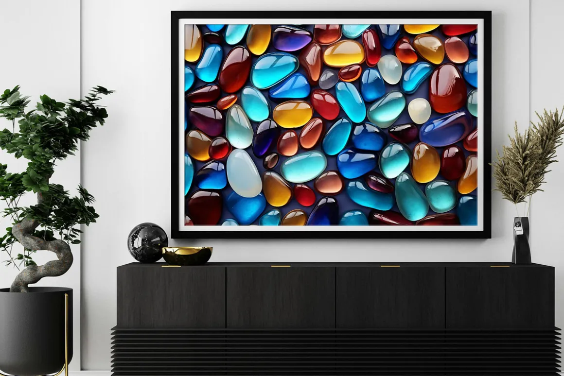 Glass Stones Background