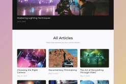 Glimmer - Framer Template for Video