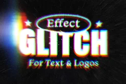 Glitch Distort Text Effect