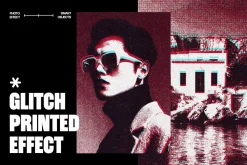 Glitch Printed Photo Effect