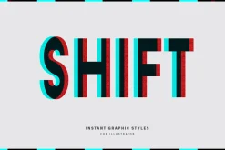 Glitch Text Graphic Style