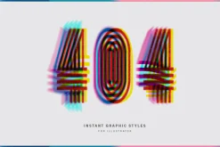 Glitch Text Graphic Style