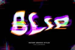 Glitch Text Graphic Style
