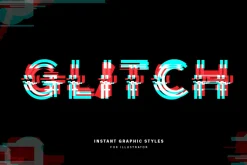Glitch Text Graphic Style