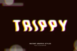 Glitch Text Graphic Style