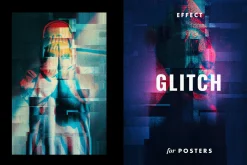 Glitch Displacement Poster Effect