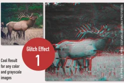 Glitch Effect Set for Photoshop.