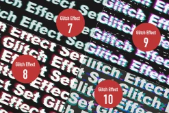 Glitch Effect Set for Photoshop.