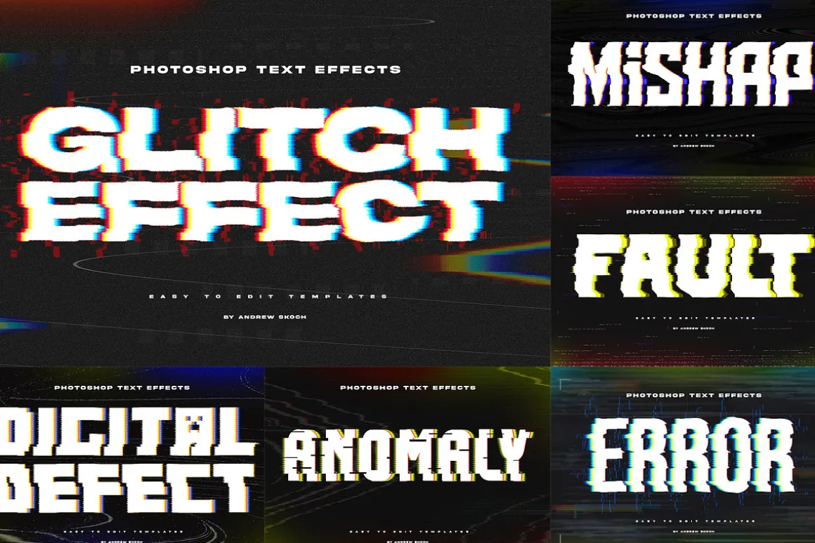 Glitch Text or Logo Effects