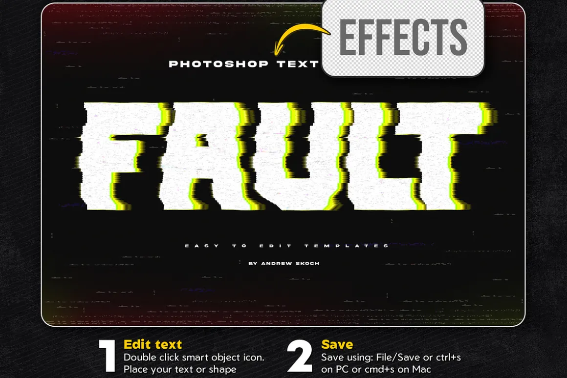 Glitch Text or Logo Effects