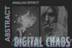 Glitch VHS Text Effect