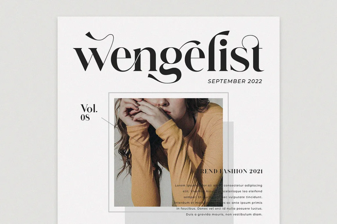 Glitten || Ligature Serif Font